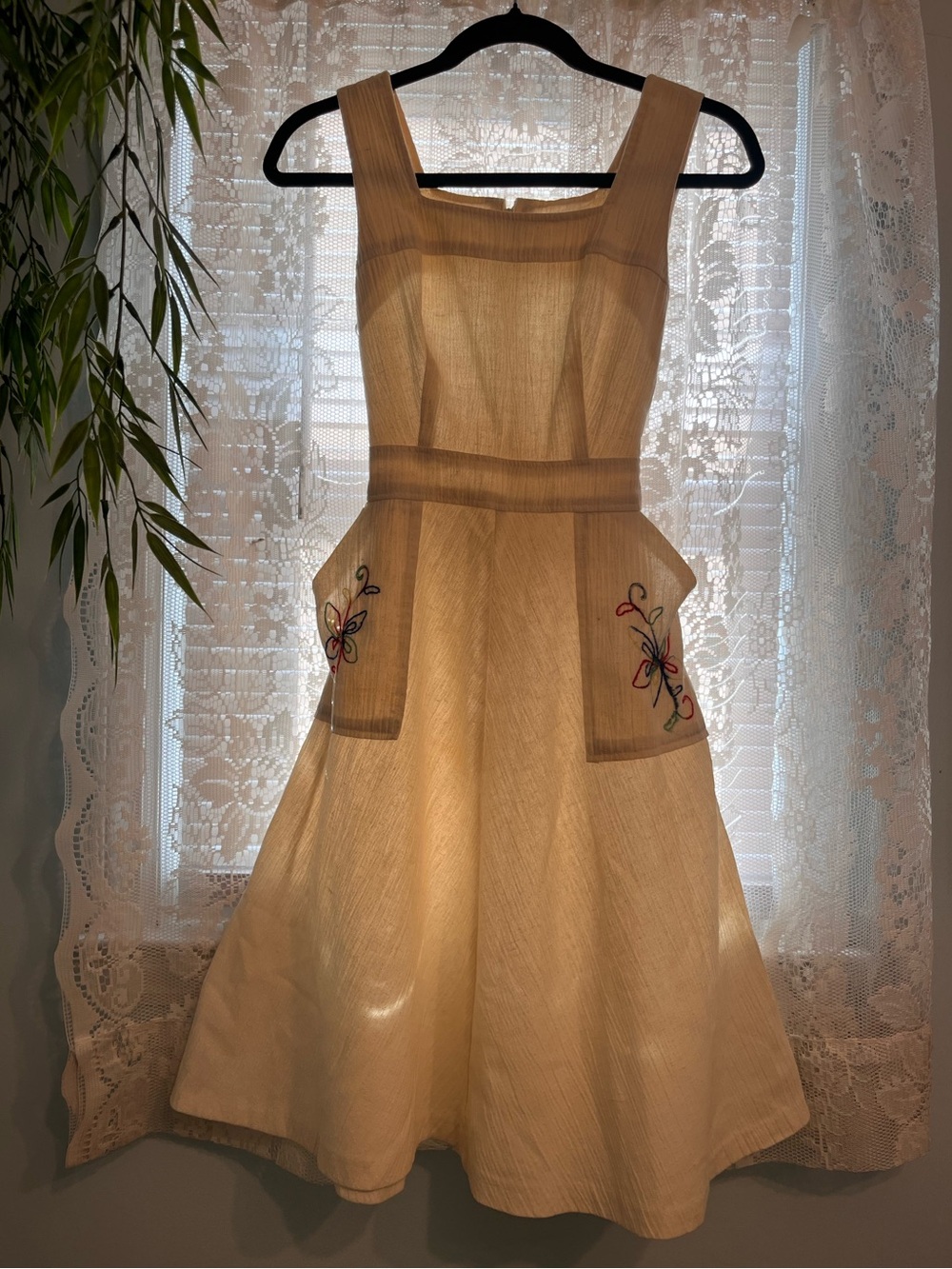 VINTAGE Handmade Linen Dress
